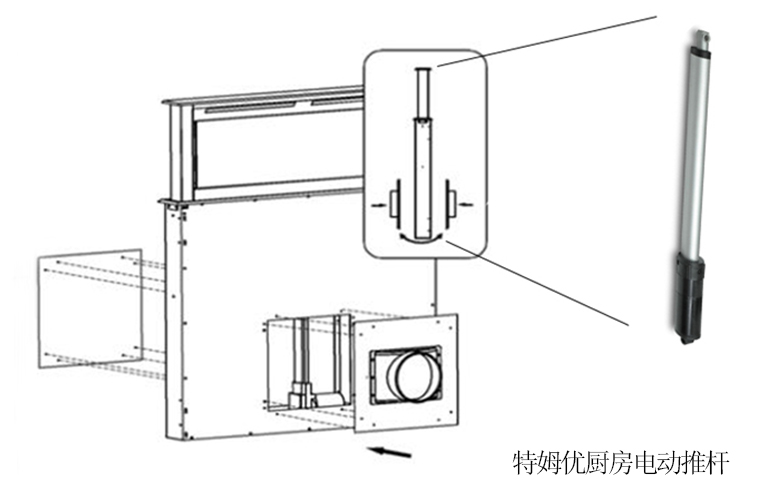 特姆優(yōu)廚房電動推桿——Arda安德廚電應(yīng)用實例